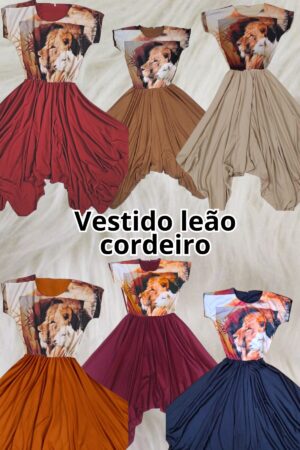 Vestido Busto estampado - Leão Cordeiro
