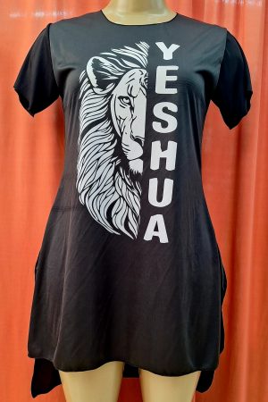Bata long line preta Leão Yeshua