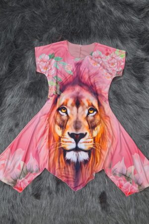 Bata 3 Pontas - leão rosa