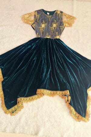 Vestido Veludo em Grippir