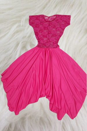 Vestido helanca - busto em renda sem forro