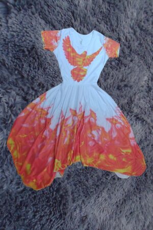 Vestido Pentecostes - estampa total