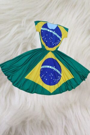 Vestido Estampa total - Brasil