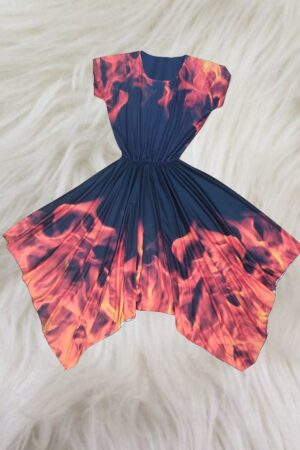 Vestido Estampa total - Chamas