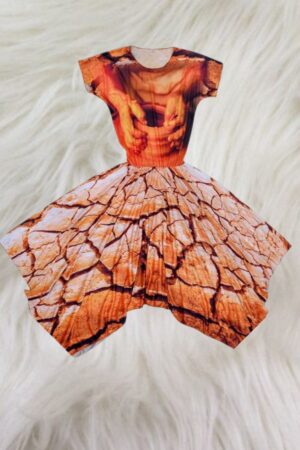 Vestido estampa total - Vaso de Barro