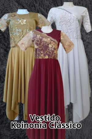 Vestido Koinonia Classico - Varias Cores