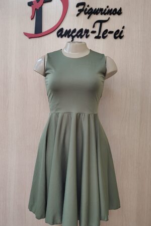 Vestido social liso
